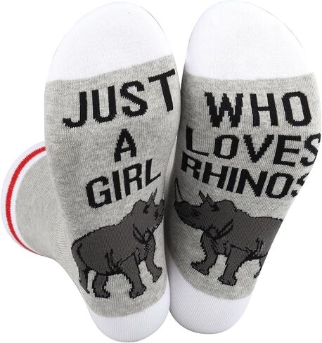 BWWKTOP Rhinos Novelty Socks Rhinos Lover Gifts Just Who Loves Rhinos Rhinoceros Gift Socks With Rhinos in Saudi Arabia