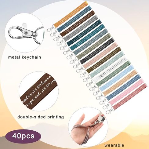 40 Pcs Inspirational Quote Key Chains Motivational Keychains Inspirational Gifts for Women Men Son Girls Boys Teens, As the Picture Shown, about 13 x 1.5 cm/ 5.12 x 0.59 inches in Saudi Arabia