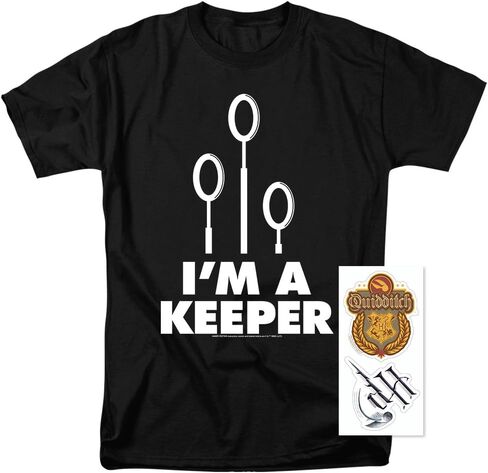 Popfunk Classic Harry Potter I'm A Keeper Quidditch T Shirt in Saudi Arabia
