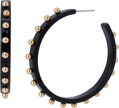 Beaded Resin Hoop Earrings in Saudi Arabia