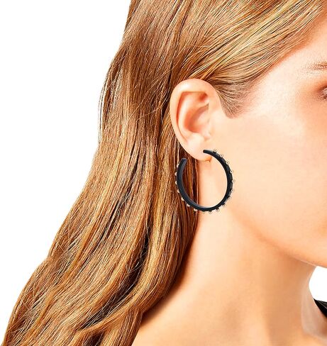 Beaded Resin Hoop Earrings in Saudi Arabia