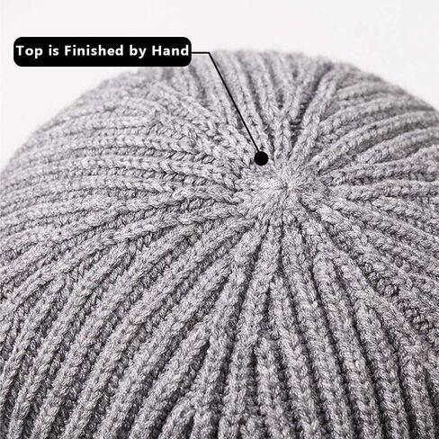 MOSNOW Beanie Knit Hats for Men & Women, Knit Cuff Short Fisherman Beanies Cap Daily Beanie for Winter - Warm & Soft in Saudi Arabia