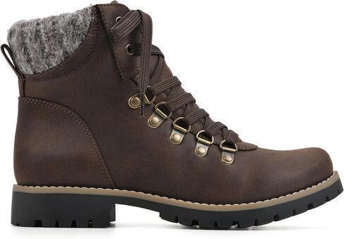 CLIFFS BY WHITE MOUNTAIN Women's Shoes Primed Lugged Lace-Up Ankle Bootie in Saudi Arabia