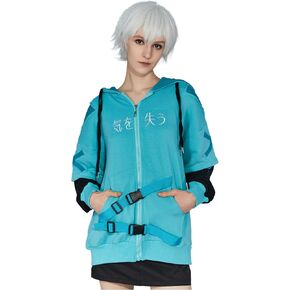 Micotaku Women's Cat Zip Up Hoodie with Detachable Furry Paw Gloves