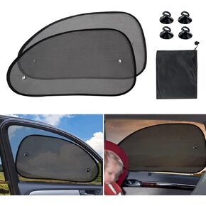 VARGTR 2 Pack Car Window Shade,Universal Car Sun Shades Cling Sunshades Keep Your Vehicle Cool,Car Styling Accessories Sun Shade Cover Visor for Car Windows Sun Glare and UV Rays