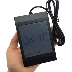125khz ID Proximity Card Reader with 8H10D 2H3D4H5D Format Changeable Key Fobs ID Transponder for Hotel Door Access Control + 5pcs ID Tags + Free Software (XC125CARD Reader)