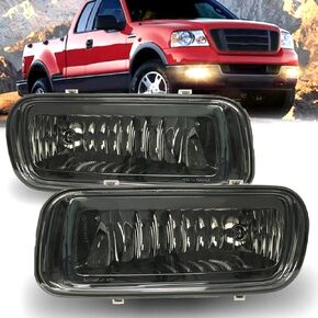 Fog Lights Lamps Replacement for 2004 2005 2006 Ford F150 F-150 OE Style Fog Light Compatible with H10 12V 42W Halogen Bulbs-Clear Lens