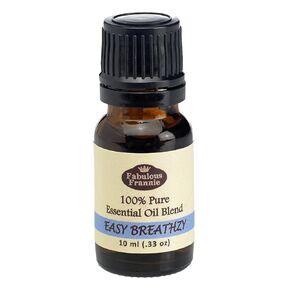 Fabulous Frannie Easy Breathzy Made with 100% Pure Essential Oils Perfect Blend of Eucalyptus, Cajeput and Peppermint 10ml