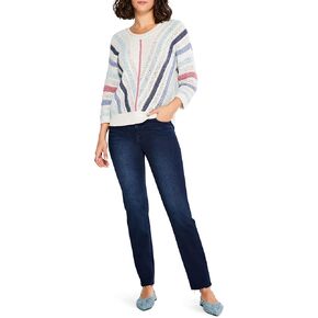 NIC+ZOE Women's Crochet Angles Sweater