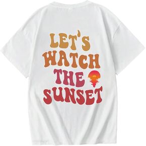 Cozyease Girls' Letter Graphic Print Crewneck Short Sleeve Tops Cute Casual Summer Tees