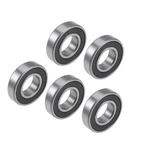 Motoforti Universal Deep Groove Ball Bearings, Chrome Steel (GCr15), Silver Tone, 5 Pc