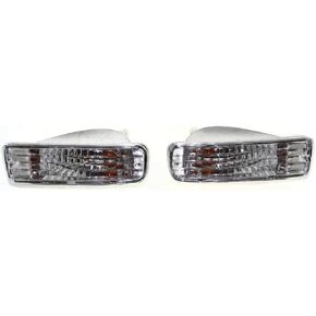 For Toyota 4Runner Turn Signal Light 1996 1997 1998 Pair | Diamond Design | Set of 2 | Clear Lens