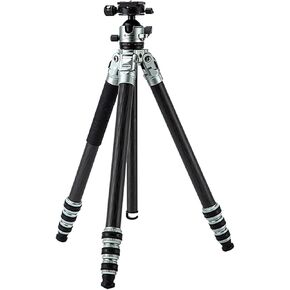 Fotopro MP-6 62.99in Lightweight Sturdy Tripod for Camera, Carbon Fiber Compact Travel Tripod for Photography,Tripod with Ball Head P-6H PRO,Used for 70-200 Lens, for Outdoor Shooting