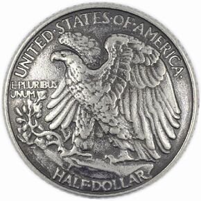 Bezelry 12 Pieces Bald Eagle Coin Style Metal Shank Buttons. 21mm (13/16 inch) (Gray Silver)