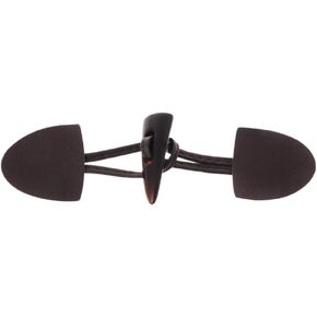 6 Pairs Leather Horn Toggle Closure Buttons Coat Jacket Duffle Shawl Clothes Sewing DIY Apparel Crafts - Coffee