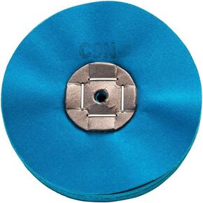 Merard Polishing Wheel for pre-polishing N° C9N, Blue Cotton, Ø 120 mm, 48 Folds Polish Tool