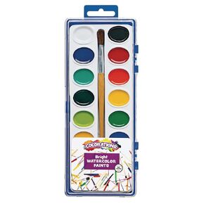 Colorations Washable Watercolors, 16 Colors, Watercolor Paint Palette, Watercolor Paint Set, Washable Watercolor, Washable Watercolors For Kids, Kids Washable Watercolor Paint, Non Toxic Kids Paint