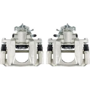 Rear Brake Caliper 18B5080 + 18B5081 Replacement For 2008-2012 Grand Caravan, 2008-2012 Town & Country, 2009-2012 Routan, 2012 C/V, Pair Set of 2 Rear Driver and Passenger Side