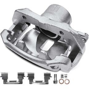 A-Premium Disc Brake Caliper Assembly with Bracket Compatible with Select Toyota Models - Tacoma 2005-2015, L4 2.7L, V6 4.0L - Front Right Passenger Side