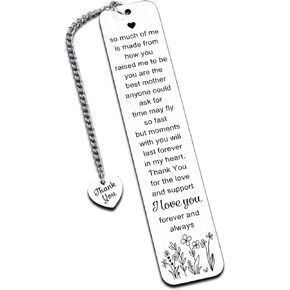 Mothers Day Gifts for Mom Thank You Gifts Bookmarks for Women Book Lovers First Mothers Day Gifts for New Mom Birthday Gifts for Women Mom Stepmom Mom Gifts from Daughter Son Stepmom Gifts