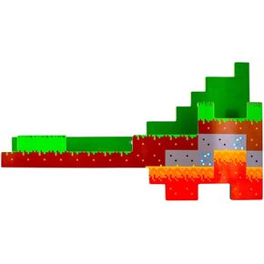 Minecraft Overworld Wall Shelf, Wall Decor | 2 Feet Long | Holds 15 Pounds