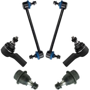 TRQ Front Ball Joint Tie Rod End Sway Bar Link Steering Suspension Kit Set 6pc for 2010-2013 Ford Transit Connect Van