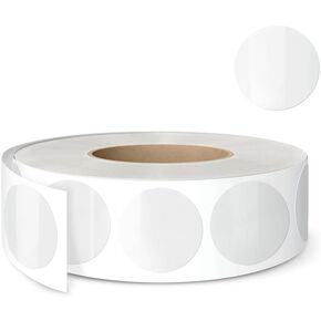 01SEAL’S Removable Clear Round Seal Stickers 0.8-inch, Transparent Self-Adhesive Circle Seal Label Dot Stickers to Seal Boxes and Peel Off Without Scratching, 1000 pcs per Roll, Made in Korea, R-116
