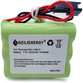 بطارية بديلة للصوت GEILIENERGY 7.2 فولت 2200 مللي أمبير في الساعة Ni-MH متوافقة مع راديو Tivoli PAL iPAL، MA-1 MA-2 MA-3 in Kuwait
