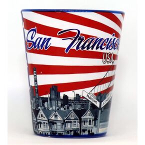 San Francisco California USA Flag Shot Glass