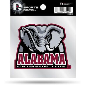 Rico Industries ALABAMA UNIVERSITY ELEPHANT SMALL STYLE DECAL (4"X4")