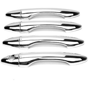 8Pcs 4 Door Handle Cover Compatible with Hyundai Tucson IX35 2010 2011 2012 Exterior ABS Molding Protector Trim (Chrome Plated)