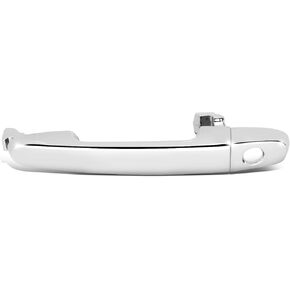 DNA MOTORING Front Driver Outer Door Handle Compatible with 02-03 Lexus ES300, 04-06 xA, 03-13 Corolla, 07-12 Yaris, w/Keyhole, Chrome, OEM-DHO-01472