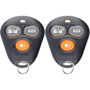 KeylessOption Keyless Entry Remote Starter Car Key Fob Alarm for Aftermarket Viper Automate EZSDEI474V 473V (Pack of 2)