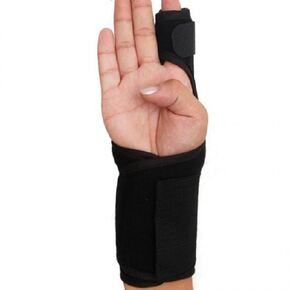 Index Finger Splint,Extension Hand Splint Medical Enhanced Thumb Fixed Sleeve Breathable Protective Wrist Cover Brace for Trigger/Mallet Finger, Rheumatoid Arthritis or Fractured Pain Relief (black1)