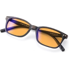 Blue Light Blocking Reading Glasses - For Better Sleep, Reduce Eye Strain for Women + Men, With Wooden Finishes