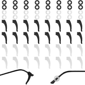 32 حزمة من النظارات المضادة للانزلاق سيليكون الأذن السنانير، نظارات المضادة للانزلاق حلقات السيليكون إطار نظارات قصر النظر نظارات القراءة النظارات الشمسية منع النظارات من الانزلاق in Kuwait