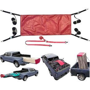Universal Tie-Down Strap Pad & Overhanging Load Flag | 2,000 LBS Load! | Protective Scratch & Damage Resistant Tie Down Strap Prevents Damage | Tie Down Kayaks, Lumber, Furniture and More!