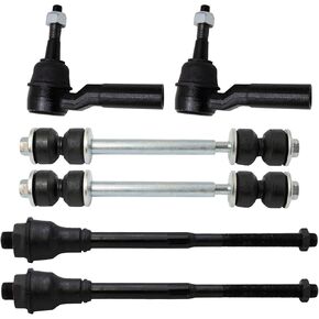 TRQ Front Inner Outer Tie Rod End Sway Bar Link Steering Suspension Kit 6pc Set for 2011-2019 Chevy GMC Sierra Silverado 2500 3500 HD