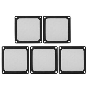 80mm x 80mm Computer Case Fan Dust Filter, PC Cooler Fan Dustproof Dust Filter Cover Grills with Magnetic Frame, (5 Pcs)