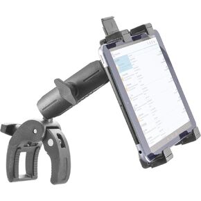 iBOLT TabDock Bizmount Clamp Heavy Duty Post/Pole Mount for Stationary Bikes, Gym Equipment, Treadmills, Ellipticals, Carts, Wheelchairs, Hospital Patient Care Etc. for All 7-10 inch Tablets