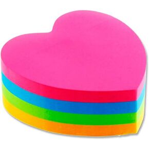 'Stik-ie' Heart Shaped Sticky Notes. 300 Sheets.