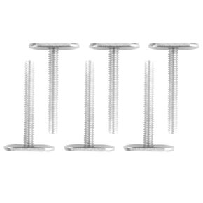 6 Pcs 1/4"-20 T Track Bolts for Kayak Gear Track, 316 SS T Slot Bolts for Kayak Track System, 2" Long, 1/2" Wide