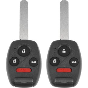 X AUTOHAUX 2pcs 313.8MHz N5F-S0084A Replacement Smart Proximity Keyless Entry Remote Key Fob for Honda Civic for Acura MDX 2007-2013 4 Buttons Uncut Car Ignition Key 46 Chip