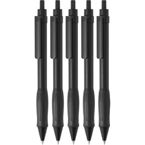 Kaco KEYBO Gel Ink Pens Black 5 Pieces 0.5mm Fine Point Aesthetic Pens School Office Supplies Stationery