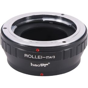 Haoge Manual Lens Mount Adapter for Rollei 35 SL35 QBM Quick Bayonet Mount Lens to Olympus Micro Four Thirds MFT M4/3 M43 Mount Camera