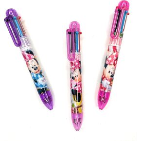Authentic Minnie Retractable Multicolor 6-1 Pens (2 Random Piece)