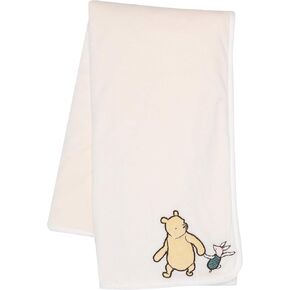 Lambs & Ivy Disney Baby Storytime Pooh Ultra Soft Fleece Baby Blanket - Cream