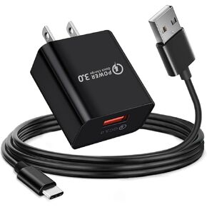 10FT USB C QC3.0 Charger Fit for Motorola G Play 2021 2023,G Power 5G 2023 2024,Mote Edge Edge+Plus 2021 2022,Moto Z4 Z3,Razr+ Plus 2023,One Ace 2021,One Fusion,G100 USB Type C Charging Cable Cord