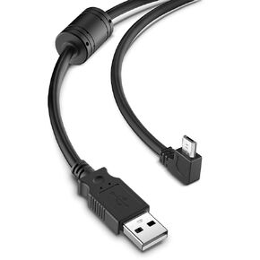 YQMAJIM Dash Cam Power Cord, (10Ft Micro) Pure Copper Thicker 90 Degree Micro USB Mirror Camera Charger Cable with Magnetic Ring, Dash Cam Charging Adapter Wire, Dashcam Replacement Power Cord