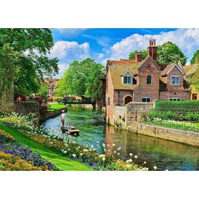 HUADADA Jigsaw Puzzles for Adults 1000 Pieces, Westgate Gardens Interlock Perfectly Letter on Back No Dust, Home Decor Birthday Party Gift Toy for Men Women Elders Seniors (27.5"x19.6"), 1:1 Poster